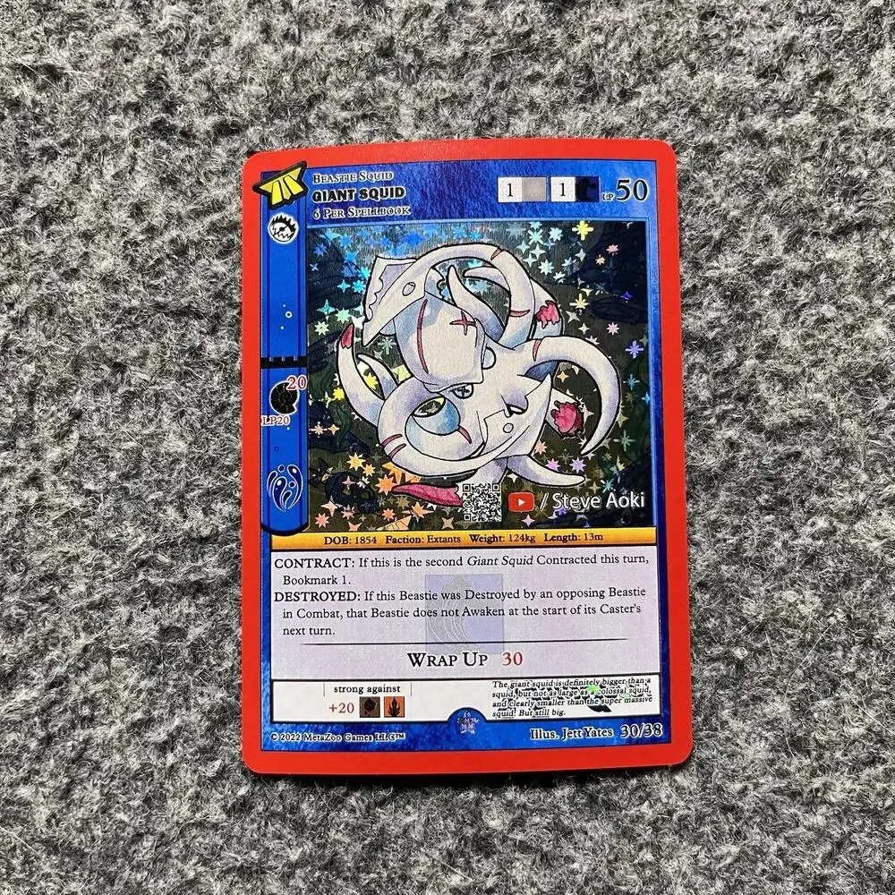 Metazoo HiroQuest Giant Squid Full Holo 30/38 YouTube Music NM Pack Fresh